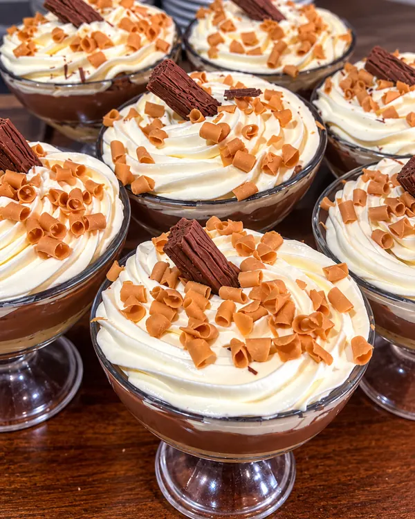 Homemade Chocolate Caramel Trifles at The Windy Ridge Eating House