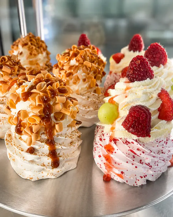 Homemade Fruit & Caramel Pavlovas at The Windy Ridge Eating House