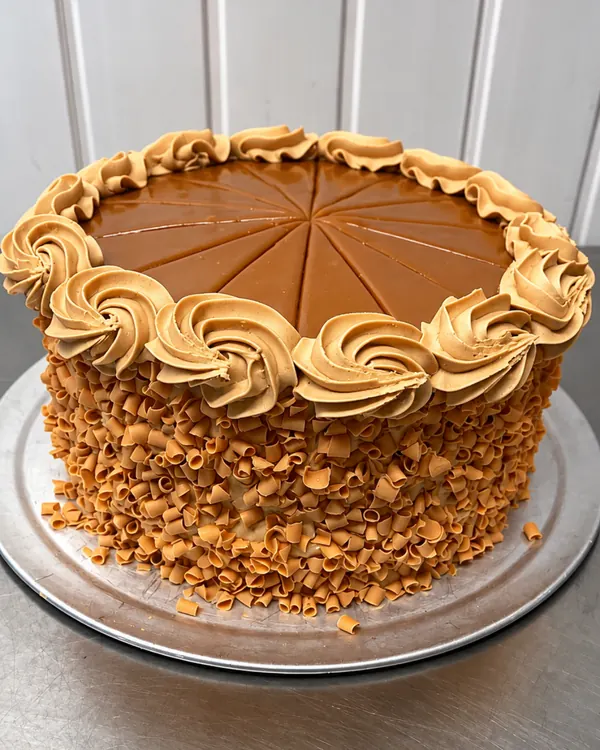 Homemade Salted Caramel Fudge Cake at The Windy Ridge Eating House